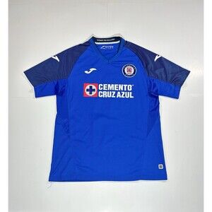 2019-20 Cemento Cruz Azul Home Blue Joma Liga MX Soccer Jersey #7 Futbol Large